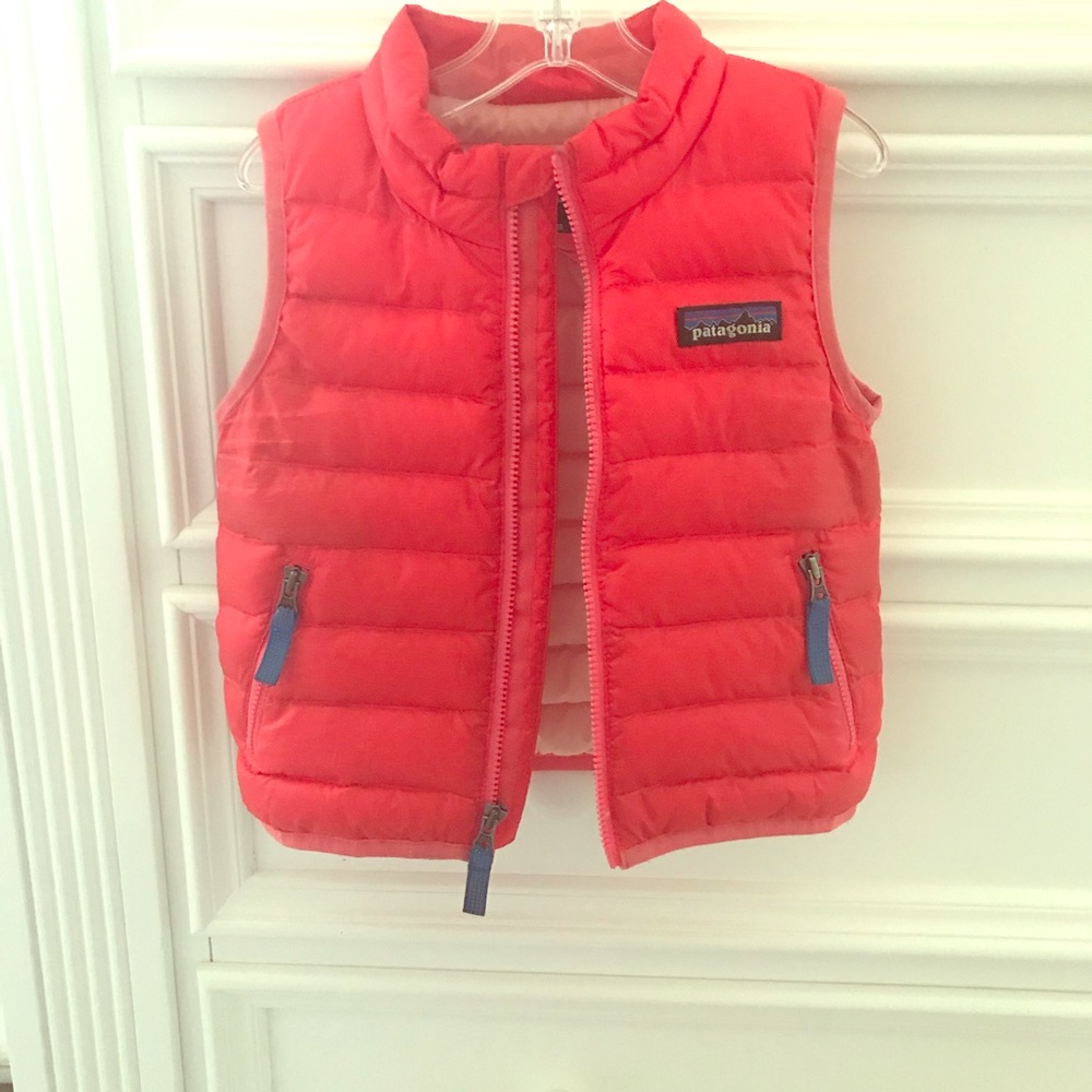 Patagonia puffer vest, baby girl 6-12 month